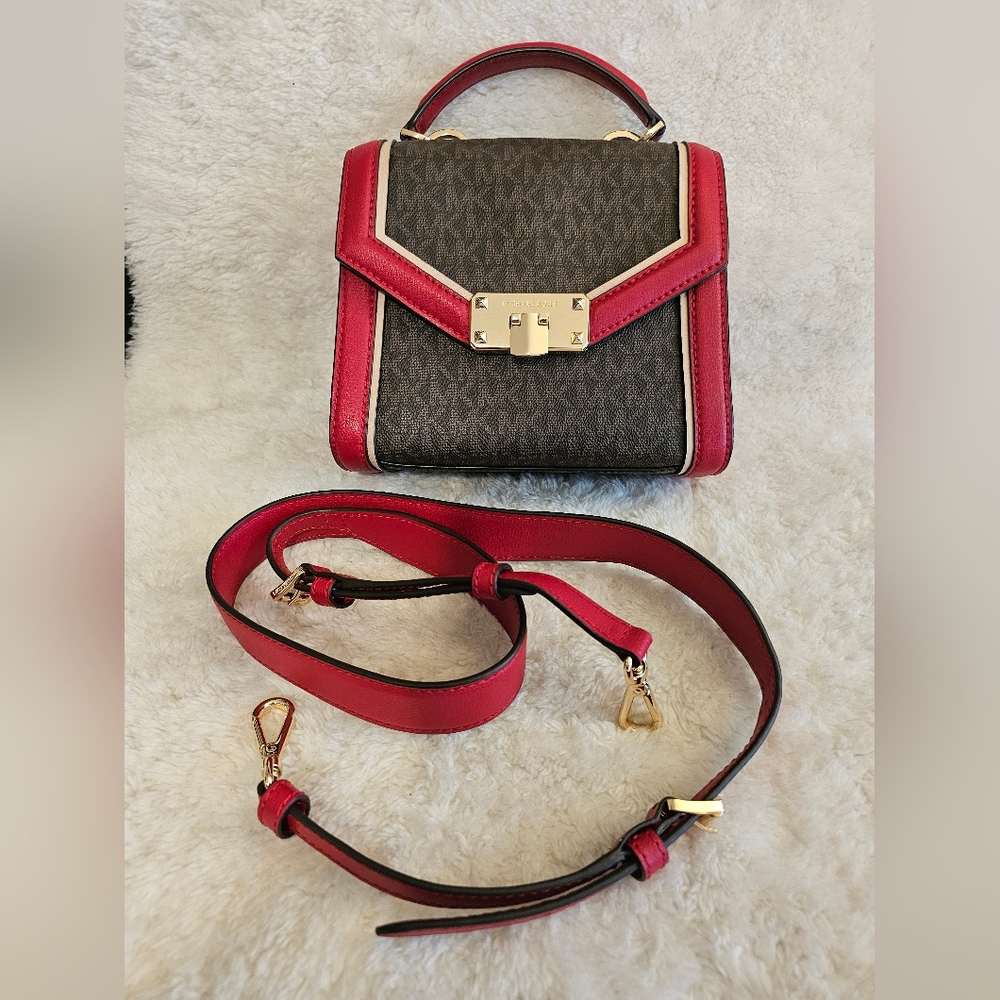 NWOT - Never Used! Michael Kors Kinsley XS Crossbody - Picture 10 of 11